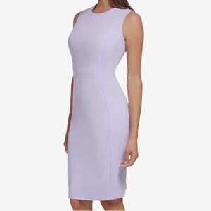 Calvin Klein Sleeveless Short Sheath dress purple size 8